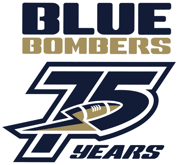 Winnipeg Blue Bombers 2005 Anniversary Logo vinyl decal